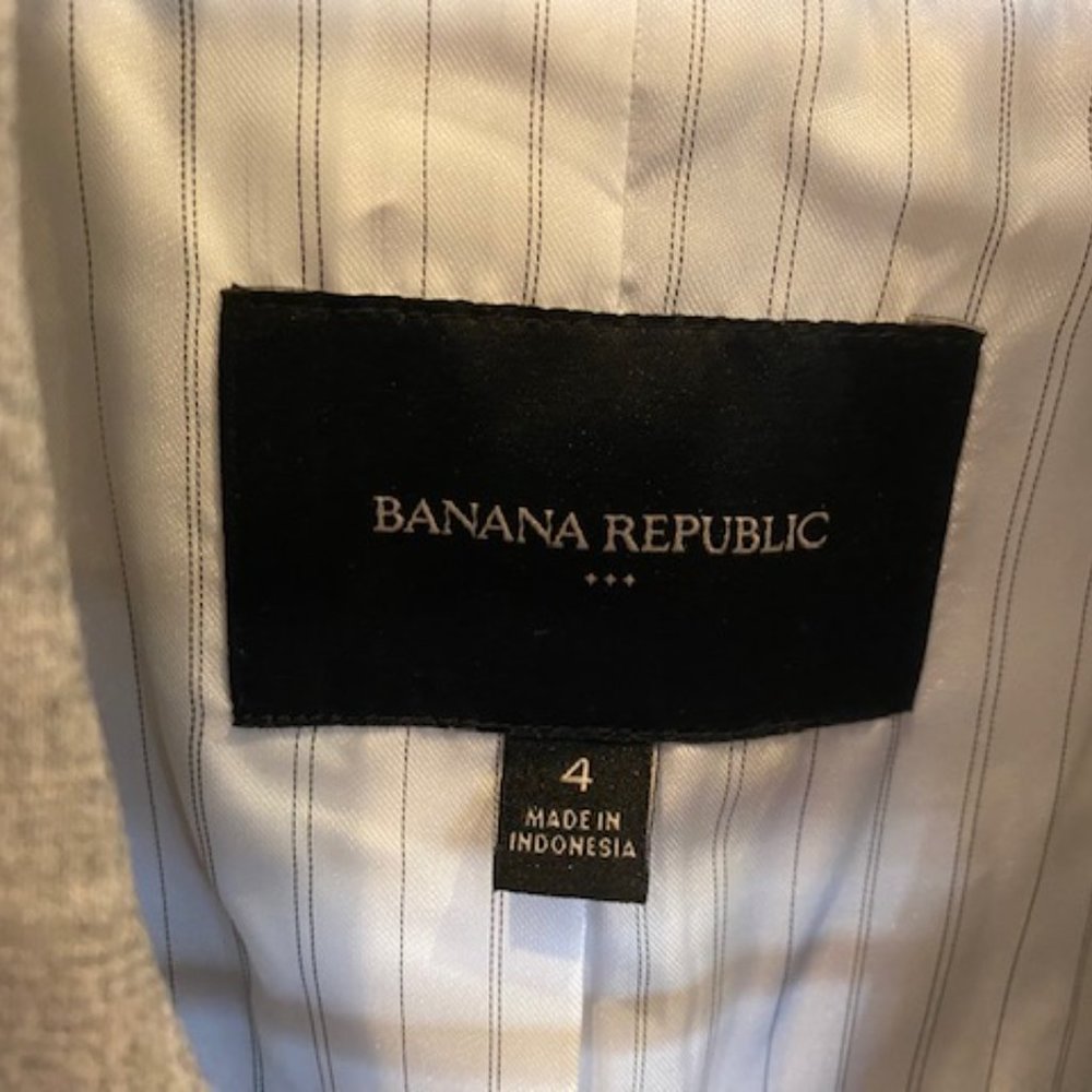 Banana Republic Blazer size 4 gray - Picture 2 of 5